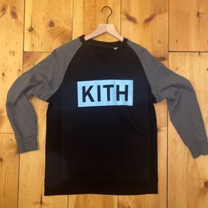 KITH Two-Tone box logo crewneck